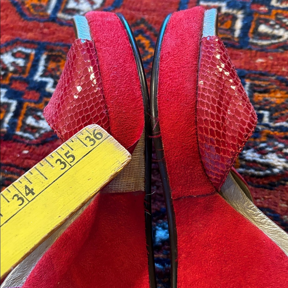 Red Platform Sandals - Picture 9 of 13